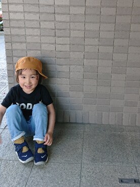 「ARCH & LINE（アーチアンドライン）のアイテム」を使った、たろうさん（キッズ・90cm）の夏コーディネート