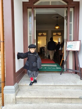 「お正月」｜「アイテム（帽子）」を使った、たろうさん（キッズ・100cm）の冬コーディネート