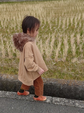 「One deux boo（ワンドゥーブー）のアイテム」を使った、たろうさん（キッズ・100cm）の冬コーディネート