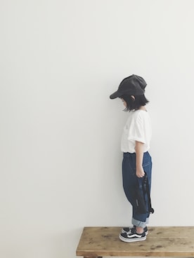 「URBAN RESEARCH Sonny Label（アーバンリサーチサニーレーベル）のアイテム（帽子）」を使った、keemiiiiiさん（キッズ・110cm）の秋コーディネート