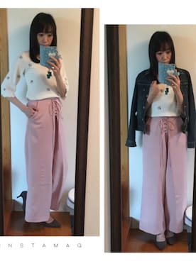 「M-PREMIER（エムプルミエ）のアイテム（ジャケット/アウター）」を使った、kayocchiさん（レディース・163cm）の春コーディネート