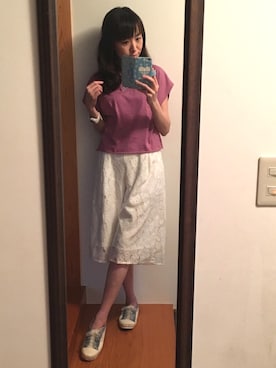 「axes femme（アクシーズファム）のアイテム（スニーカー）」を使った、kayocchiさん（レディース・163cm）の春コーディネート