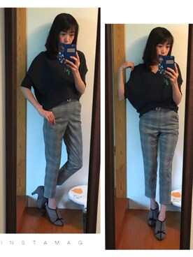 「GUコーデ」｜「アイテム（ブーティ）」を使った、kayocchiさん（レディース・163cm）の秋コーディネート