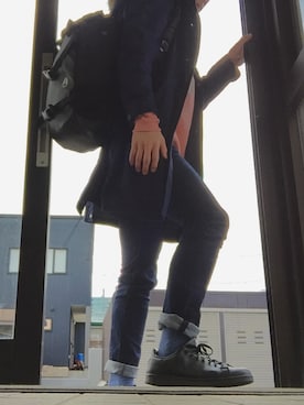 「RAGEBLUE（レイジブルー）のアイテム（モッズコート）」を使った、たけちゅーさん（メンズ・176cm）の春コーディネート