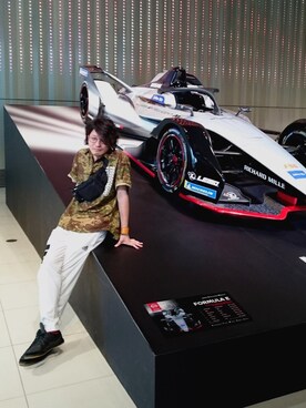 「DIGAWEL（ディガウェル）のアイテム（バングル/リストバンド）」を使った、Sä怪さん（メンズ・172cm）の夏コーディネート
