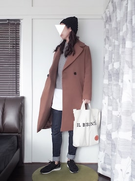 「Te chichi（テチチ）のアイテム（ジャケット/アウター）」を使った、mameさん（レディース・168cm）の冬コーディネート