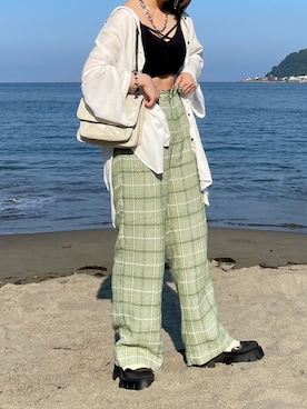 hinaさん（レディース・154cm）の夏コーディネート