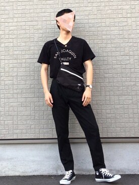 「unrelaxing（アンリラクシング）のアイテム（アクセサリー）」を使った、かいいい   さん（メンズ・182cm）の夏コーディネート