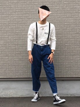 「unrelaxing（アンリラクシング）のアイテム（アクセサリー）」を使った、かいいい   さん（メンズ・182cm）の夏コーディネート