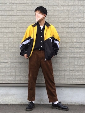 「MONKEY TIME（モンキータイム）のアイテム（ナイロンジャケット）」を使った、かいいい   さん（メンズ・182cm）の秋コーディネート
