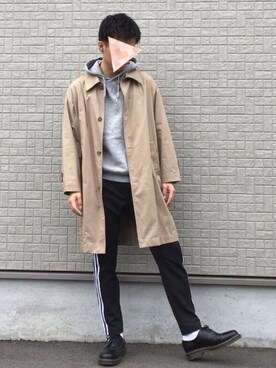「白靴下」｜「アイテム（その他アウター）」を使った、かいいい   さん（メンズ・182cm）の秋コーディネート
