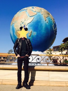 「Daniel Wellington」｜「アイテム（ライダースジャケット）」を使った、Apple☺︎さん（メンズ・170cm）の冬コーディネート