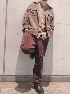 「MERCURYDUO（マーキュリーデュオ）のアイテム（ジャケット/アウター）」を使った、Pontanixさん（メンズ・178cm）の秋コーディネート