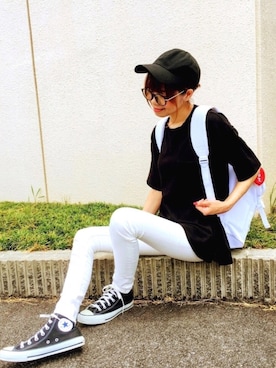 「アイテム（コインケース）」を使った、maricocoさん（レディース・160cm）の夏コーディネート