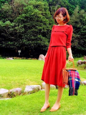 「Minx（ミンクス）のアイテム」を使った、maricocoさん（レディース・160cm）の秋コーディネート