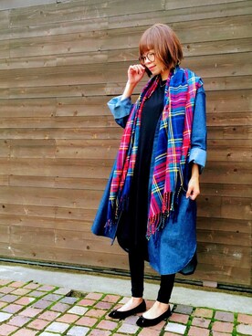 「Factor=（ファクターイコール）のアイテム（ワンピース/ドレス）」を使った、maricocoさん（レディース・160cm）の秋コーディネート