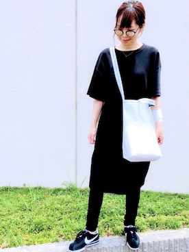 「UNIQLOU」｜「アイテム（その他）」を使った、maricocoさん（レディース・160cm）の夏コーディネート
