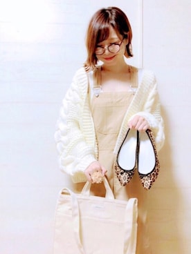 「w closet」｜「アイテム（オールインワン・サロペット）」を使った、maricocoさん（レディース・160cm）の秋コーディネート