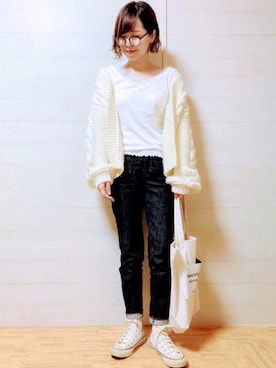 「スリムテーパード」｜maricocoさん（レディース・160cm）の秋コーディネート