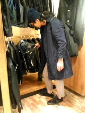 「DSQUARED2（ディースクエアード）のアイテム（スラックス）」を使った、TARさん（メンズ・178cm）の春コーディネート