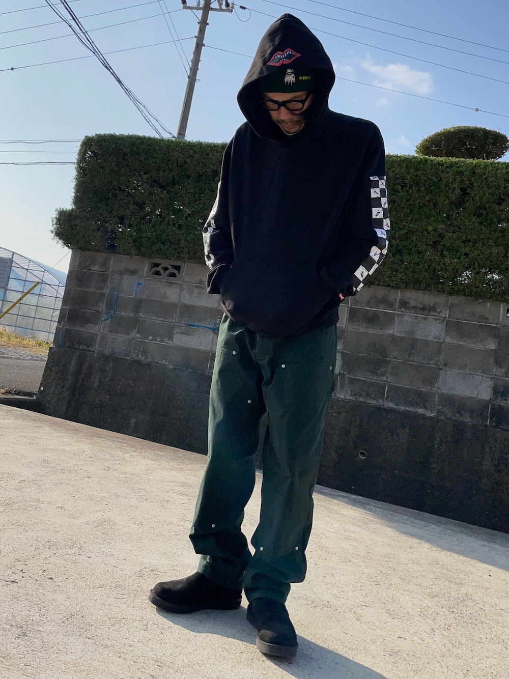 【極美品】クロムハーツ アーチロゴボタン ファティーグ カーゴロングパンツ クロムハーツ FATIGUE⁄ファティーグ 旧式 アーチロゴボタン