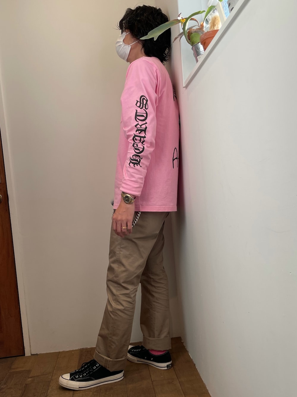 「mattyboy90、春夏コーデ、mattyboy、Chrome Hearts」｜「CONVERSE ADDICTのアイテム（スニーカー、ブラック系）」を使った、TARさん（メンズ・178cm）の春コーディネートの1枚目の写真