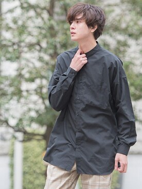 「UP START（アップスタート）のアイテム」を使った、upstart077さん（メンズ・180cm）の春コーディネート