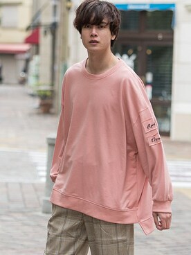 「UP START（アップスタート）のアイテム」を使った、upstart077さん（メンズ・180cm）の春コーディネート