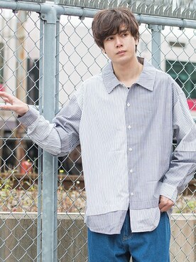「UP START（アップスタート）のアイテム」を使った、upstart077さん（メンズ・180cm）の春コーディネート