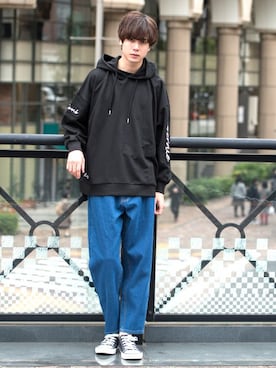 「UP START（アップスタート）のアイテム」を使った、upstart077さん（メンズ・180cm）の春コーディネート