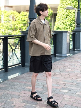 「UP START（アップスタート）のアイテム」を使った、upstart077さん（メンズ・180cm）の春コーディネート