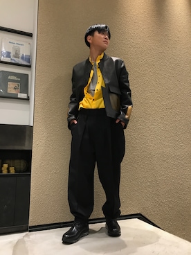 「CLASS（クラス）のアイテム（ジャケット/アウター）」を使った、Hideya -吾亦紅-さん（メンズ・173cm）の秋コーディネート