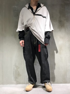 「ESSAY（エッセイ）のアイテム（トップス）」を使った、Hideya -吾亦紅-さん（メンズ・173cm）の春コーディネート