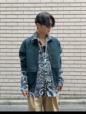 「KIKO KOSTADINOV（キコ コスタディノフ）のアイテム（ジャケット/アウター）」を使った、Hideya -吾亦紅-さん（メンズ・173cm）の夏コーディネート