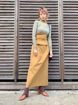 「lilLilly（リルリリー）のアイテム（アクセサリー）」を使った、wenさん（レディース・155cm）の春コーディネート