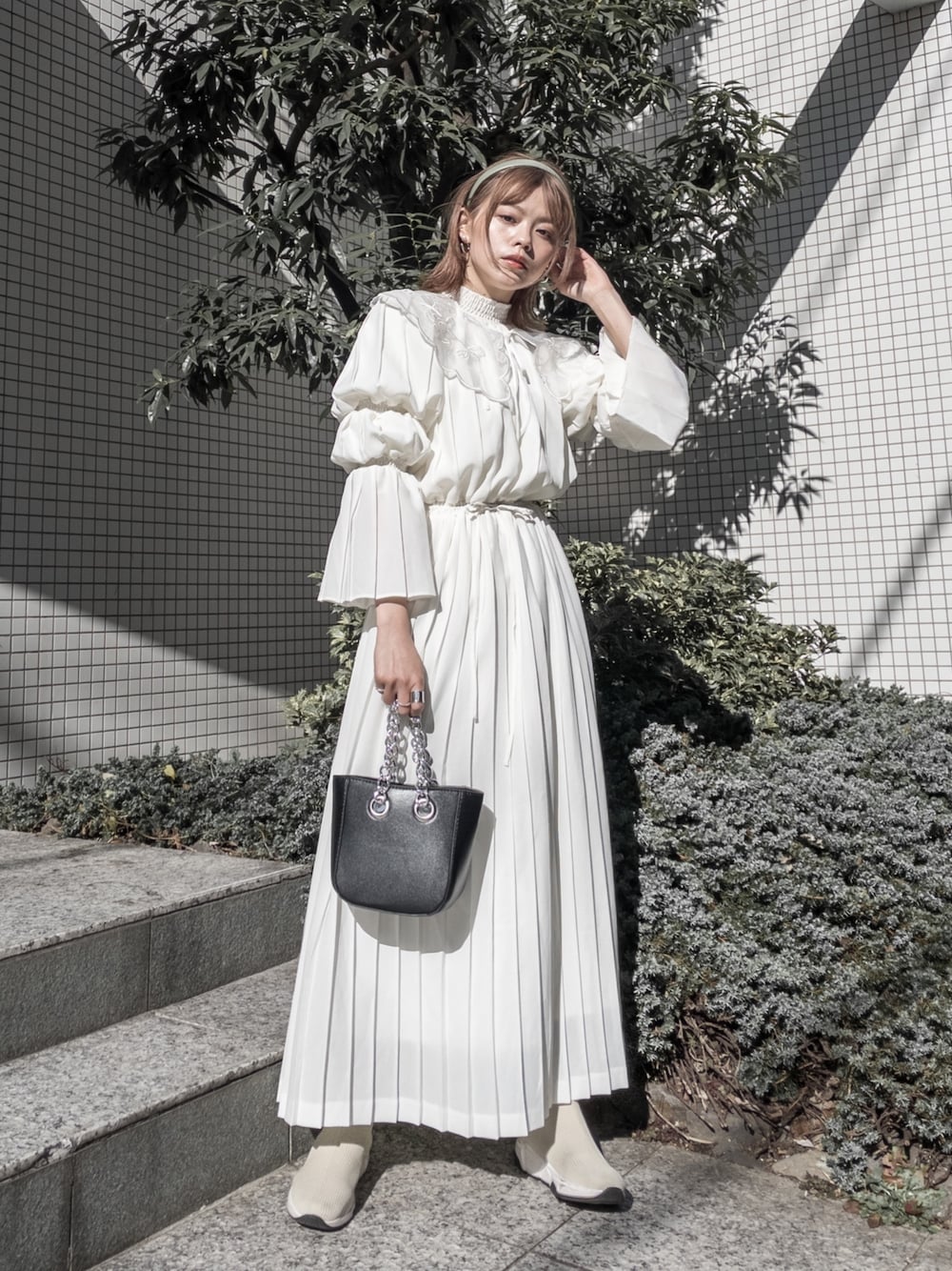 Ameri UNDRESSED 2WAY PLEATS DRESS 美品 Ameri（アメリ）の「UNDRESSED 2WAY PLEATS DRESS（ワンピース