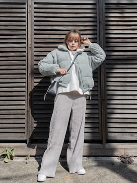「ECRIRE（エクリール）のアイテム（その他アウター）」を使った、wenさん（レディース・155cm）の春コーディネート