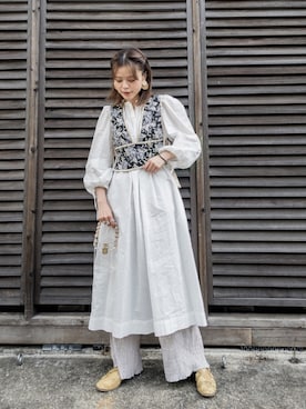 「Casselini（キャセリーニ）のアイテム（その他シューズ）」を使った、wenさん（レディース・155cm）の春コーディネート