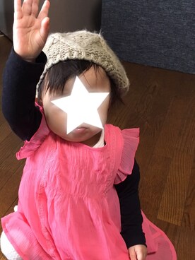 「babygap」｜「アイテム（ハンチング/ベレー帽）」を使った、じゃすみんさん（キッズ・70cm）の秋コーディネート