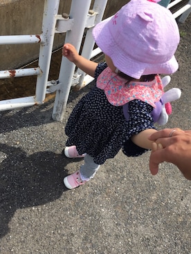 「1歳5ヶ月」｜「アイテム（ワンピース/ドレス）」を使った、じゃすみんさん（キッズ・70cm）の春コーディネート