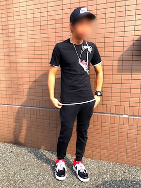 「NIKE（ナイキ）のWEGO/NIKE フューチュラベースボールキャップ（キャップ）」を使った、yuichi1018さん（メンズ・169cm）の秋コーディネート