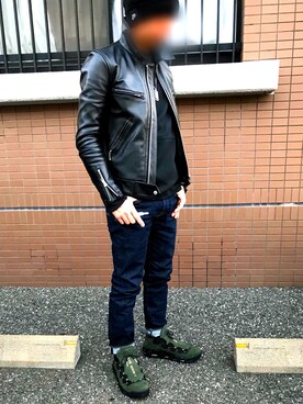 「sneakers」｜「アイテム（ブルゾン）」を使った、yuichi1018さん（メンズ・169cm）の冬コーディネート