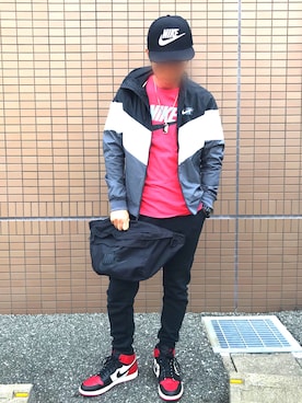 「Jordan」｜「アイテム（ナイロンジャケット）」を使った、yuichi1018さん（メンズ・169cm）の春コーディネート