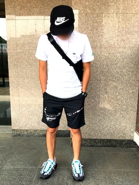 「NIKE（ナイキ）のWEGO/NIKE フューチュラベースボールキャップ（キャップ）」を使った、yuichi1018さん（メンズ・169cm）の夏コーディネート