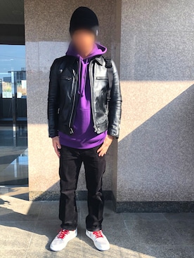 「Jordan」｜「アイテム（ブルゾン）」を使った、yuichi1018さん（メンズ・169cm）の冬コーディネート