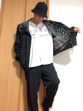 「SHAREEF（シャリーフ）のアイテム（ブルゾン）」を使った、OZL10さん（メンズ・175cm）の秋コーディネート