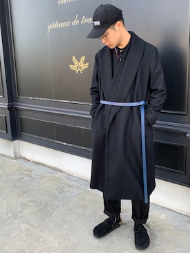 「SHAREEF（シャリーフ）のアイテム（キャップ）」を使った、OZL10さん（メンズ・175cm）の秋コーディネート