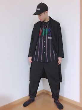 「SHAREEF（シャリーフ）のアイテム（キャップ）」を使った、OZL10さん（メンズ・175cm）の冬コーディネート