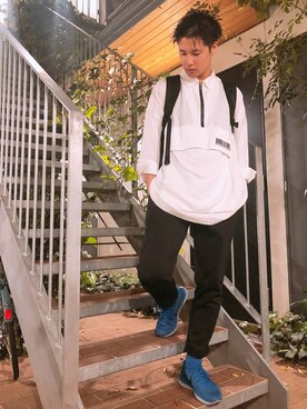 「平成最後のWEARISTAセンバツ」｜「アイテム（スラックス）」を使った、OZL10さん（メンズ・175cm）の春コーディネート