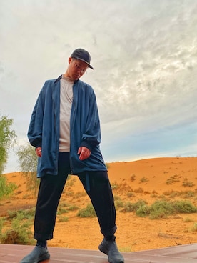 「neverlamp（ネバーランプ）のアイテム」を使った、OZL10さん（メンズ・175cm）の秋コーディネート